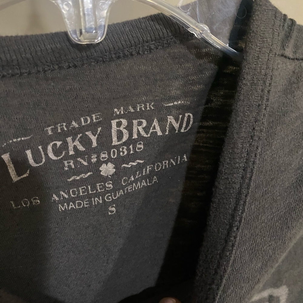 Lucky Brand Men's Charcoal Graphic Tee- Small-82 - Picture 2 of 3